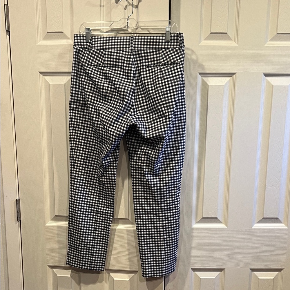 J. Crew Black and White Checkered Women's Pants - Picture 7 of 9
